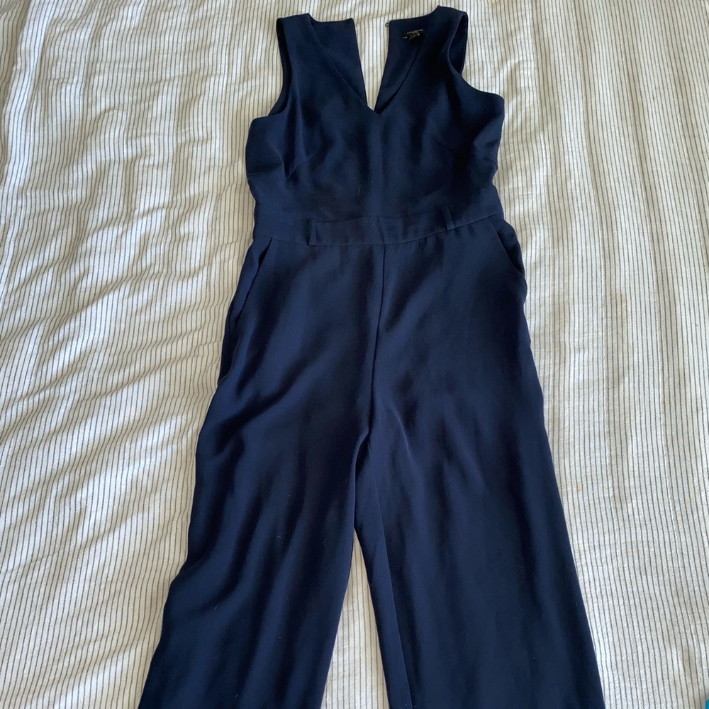 Ann Taylor navy jumpsuit